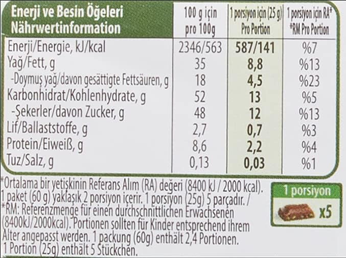 Nestle Damak Milk Chocolate with Pistachio Halal 6 Pack 60g