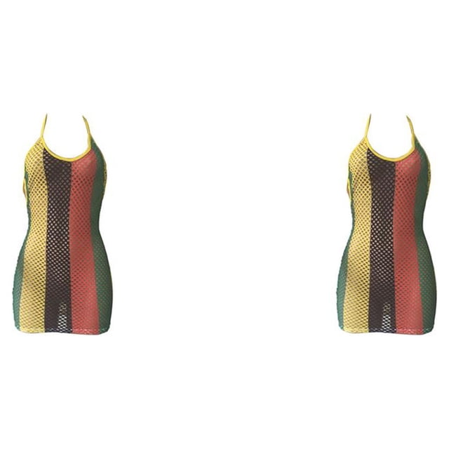 Qarigey Vestido de malla sexy Club nocturno Estética elegante Sundress Transpirable Clubwear Vacaciones Mujer Verano Moda Ropa M Type1 NO1 Qarigey CBP236169