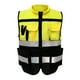 thumbnail image 1 of Chaleco reflectante de seguridad con cremallera frontal de alta visibilidad, chaleco de seguridad con cuello suave y bolsillos para trabajar, amarillo, negro, XXL 180 YUNYI BRAND  Deportes, 1 of 8