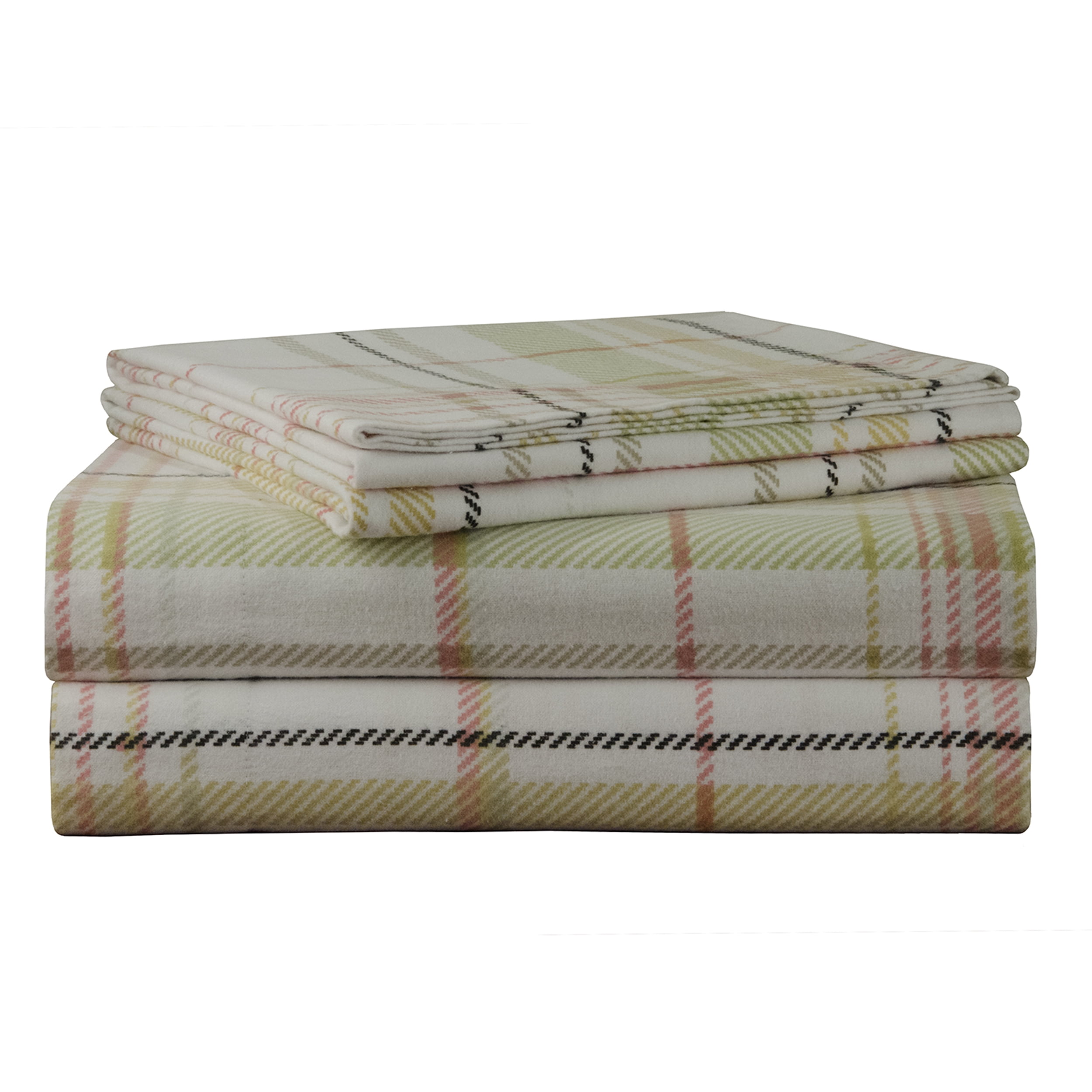 Pointehaven 170 GSM Heavy Weight Printed Deep Pocket Flannel Sheet Set