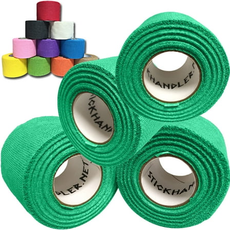 STICK HANDLER™  Professional Hockey Grip Tape Pro Pack  (Dark Green|Four Pack)