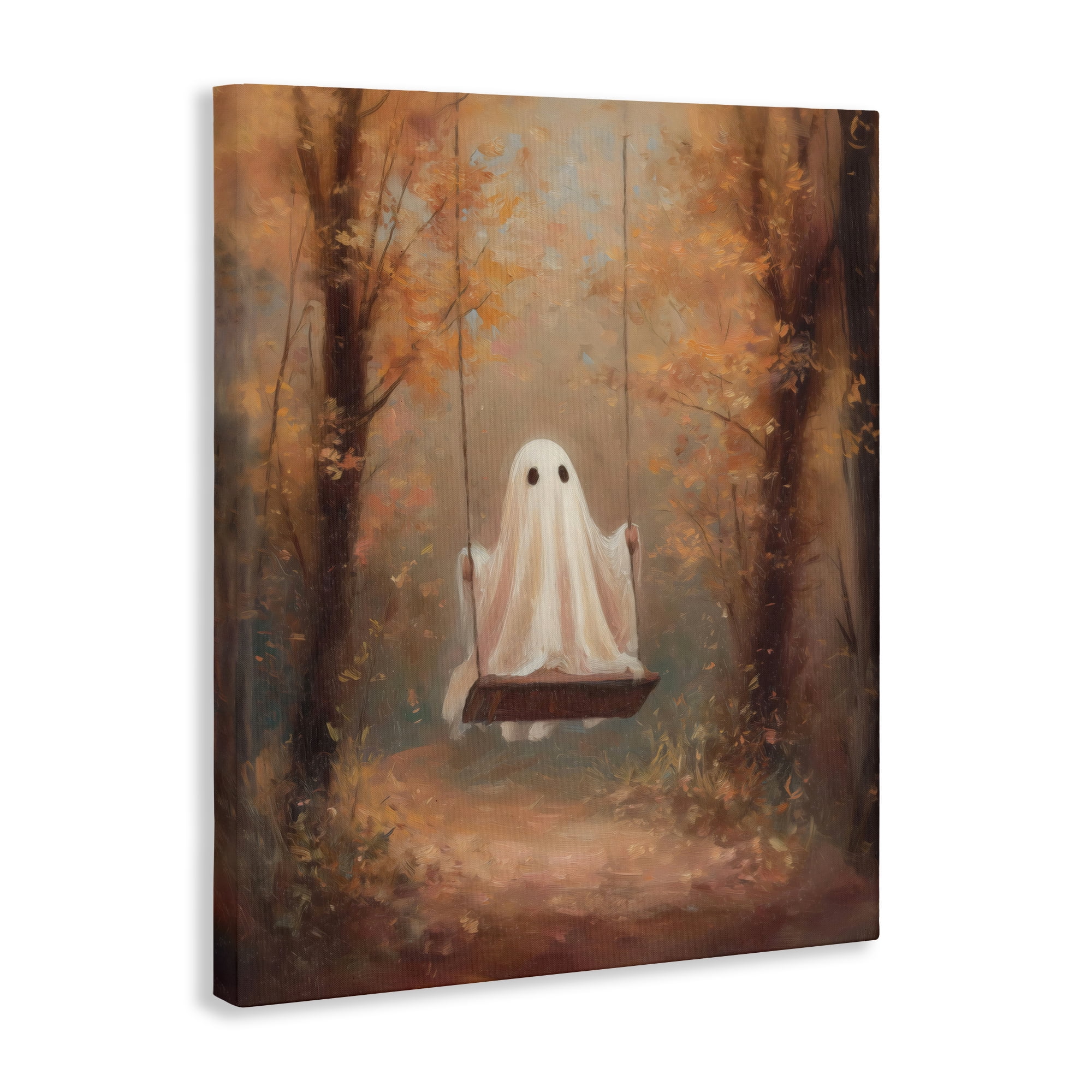 Eerie Swinging Ghost Canvas Wall Art, design by Arlington Prints