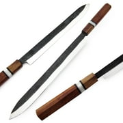 White Deer Japanese Shape 17.5" Forging Hammer Tanto Kitchen Chef Knife