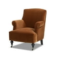thumbnail image 4 of Jennifer Taylor Home Eloise 30" Pleated Sock Arm Accent Armchair, Burnt Orange Performance Velvet, 4 of 10