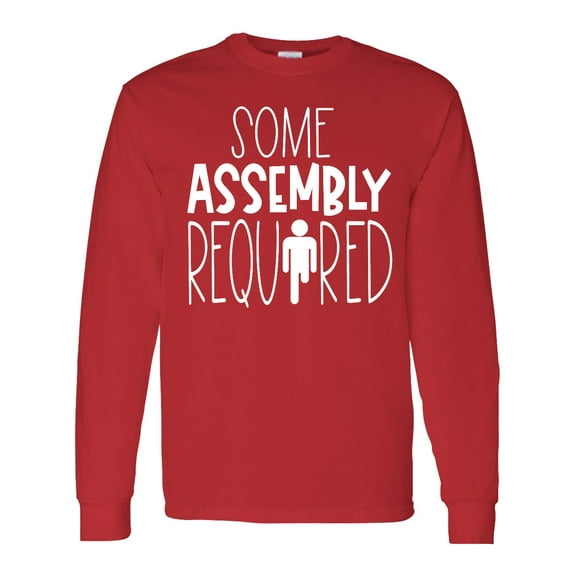 Inktastic Some Assembly Required Left Leg Amputee Long Sleeve T-Shirt