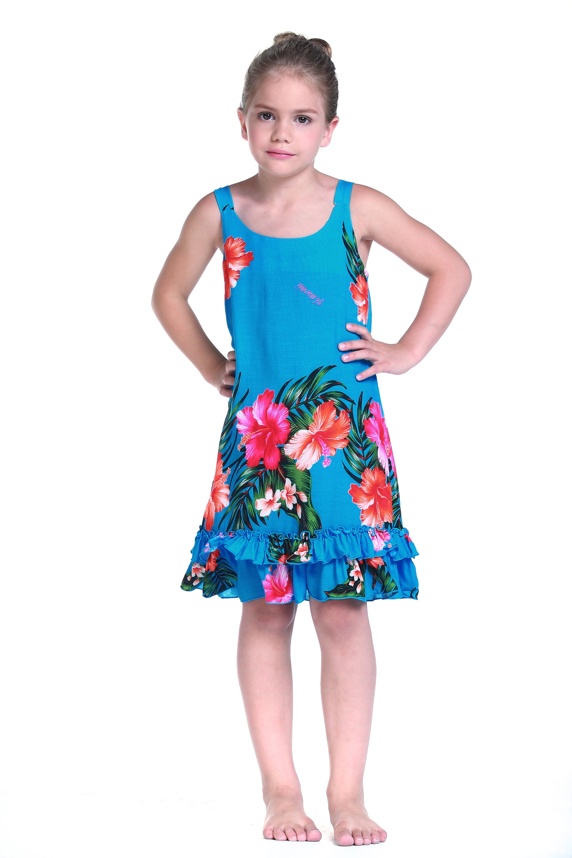 Kilauea Red Girl's Bungee Dress