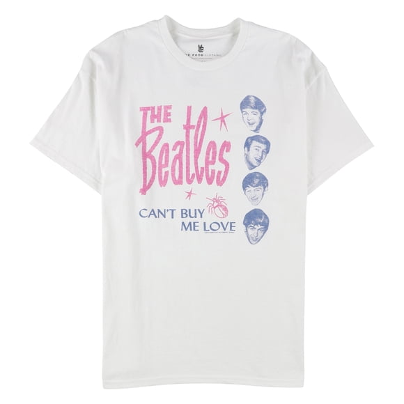 Junk Food Mens The Beatles Camiseta gráfica blanca S