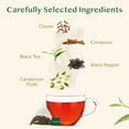 thumbnail image 2 of VAHDAM Masala Chai Tea Bags, 100 Count, Spiced Tea with Cardamom, Cinnamon, Black Pepper, 2 of 8