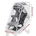 thumbnail image 2 of Stroller Rain Poncho, Universal Baby Car Seat Protective Cover Dustproof and Waterproof for Walkers, Jogging Strollers, Pushchair, Stroller, 2 of 4
