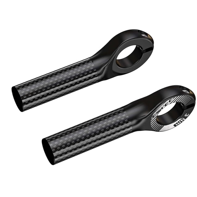 Almencla 2Pcs Mountain Bike Handlebar Ends Ergonomic Wear Resistant High Strength Handle Black
