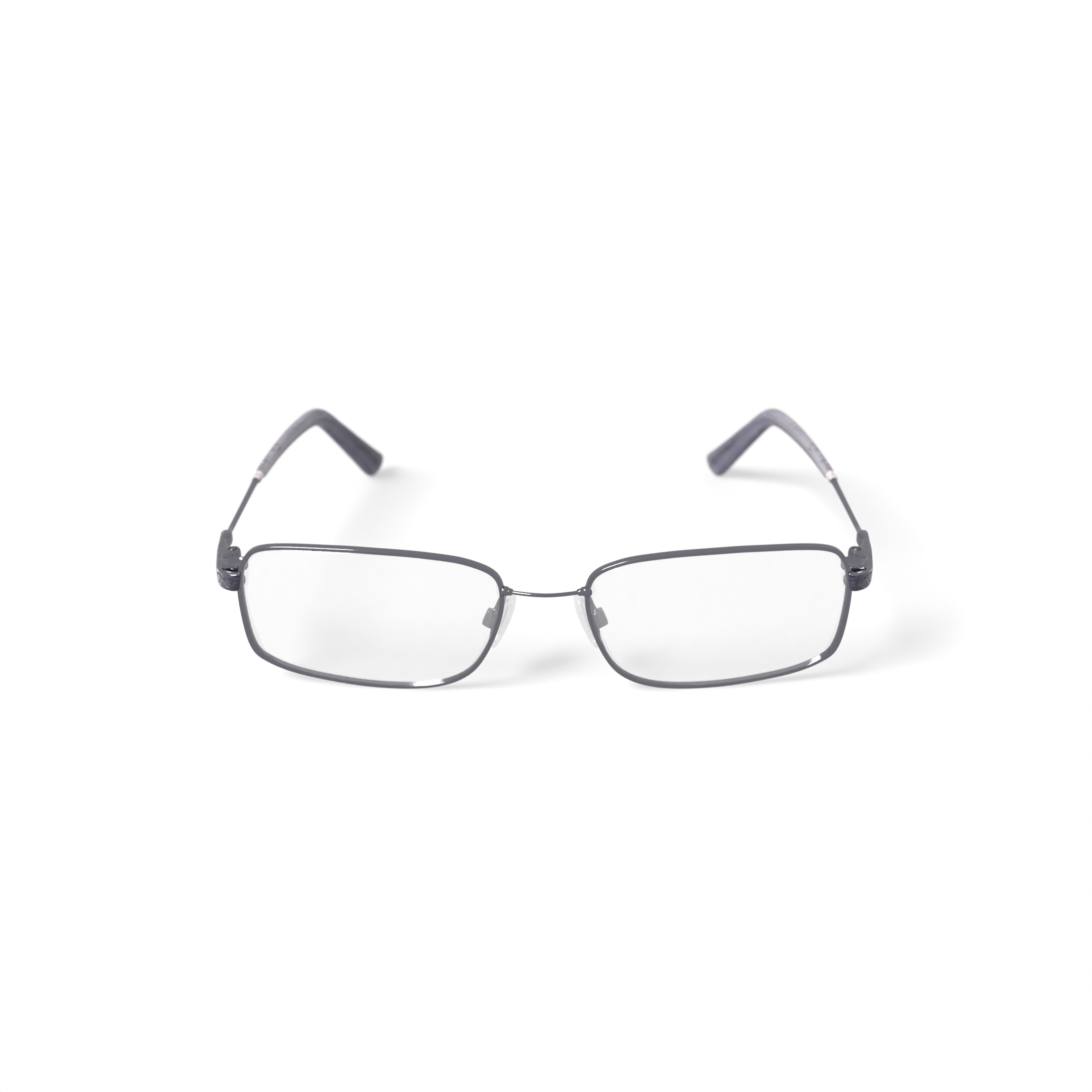 EasyTwist Men's CT197 Rectangular Prescription Eyeglasses with Case, Gray