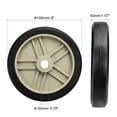 thumbnail image 2 of Unique Bargains 8" Air Compressor Wheel, Universal Air Compressor Replacement Part with 0.8" Hole, Beige, 2 of 5