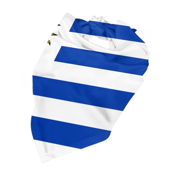 Uruguay Flag Dog Bandanas Triangle Dog Scarfs For Small Medium Large Dogs And Cats
