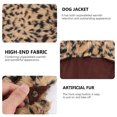 thumbnail image 5 of LOLIPPYY Luxury Leopard Print Warm Dog Clothes for Keeping Pets Cozy - Size Large, 5 of 6