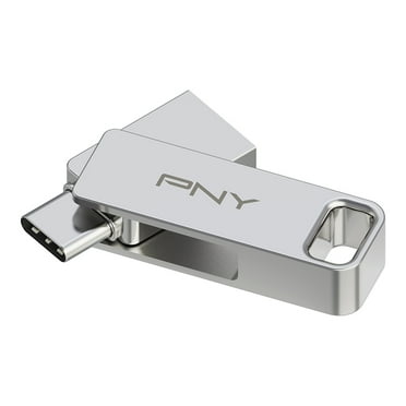 PNY 256GB DUO LINK USB 3.2 Type-C Dual Flash Drive for Android Devices and Computers - External Mobile Storage for Photos, Videos, and More - 200MB/s