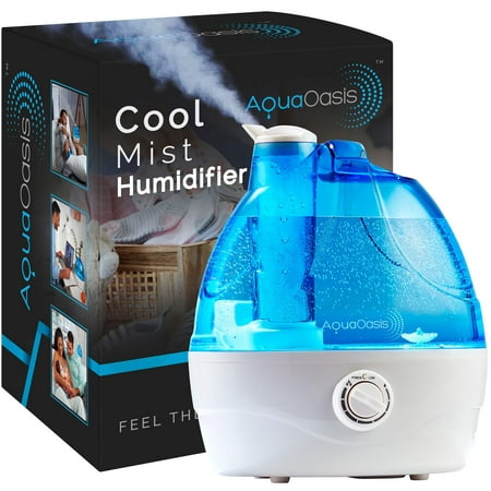 

AquaOasis™ Cool Mist Humidifier {2.2L Water Tank} Quiet Ultrasonic Humidifiers for Bedroom & Large room - Adjustable -360° Rotation Nozzle Auto-Shut Off Humidifiers