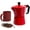 Red, variant on Mixpresso 6 Cup Stovetop Espresso Pots, Cuban Coffee Maker, 10oz Moka Pot