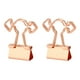 thumbnail image 2 of 100 Clips Huecos Para Carpetas, Multiusos, Fuerte Fuerza De Sujeción, Abrazaderas De Papel De Metal, Clips Plegables Para Fotos, Clips Estacionarios Para Oficina, Escuela, Hogar (oro Rosa), 2 of 5