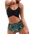 thumbnail image 1 of HZKAICUN Women's High Waisted Bandage Bikini Set Wrap Two Piece Push Up Swimsuits, 1 of 7