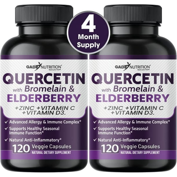Quercetin with Vitamin C and Zinc Elderberry Quercetin 500mg