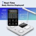 thumbnail image 5 of YANTONG Scale Body Weight Body Fat, 8 Electrode Smart Bathroom Scale Digital, High Precision 27 Body Metrics Analyzer with Report, BMI Muscle Mass, Fat Percentage, Bluetooth, 400lb, 5 of 5