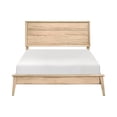 thumbnail image 3 of Lexicon Marrin Contemporary Wood Queen Panel Bed in Natural Oak, 3 of 7