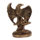thumbnail image 4 of Figura de águila coleccionable, artesanía, obra de arte, decoración del hogar para mesa de fiesta. bronce, 4 of 9