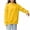 Yellow, variant on Admvng Hoodies for Women Oversized Casual Solid Sportswear Hooded Winter Clothing Long Sleeved Sweatshirts, Size XXS-4XL