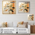 thumbnail image 4 of Designart "Collage Of Abstract Apricot Leaves" Leaves Floater Framed Canvas Art Print, 4 of 5