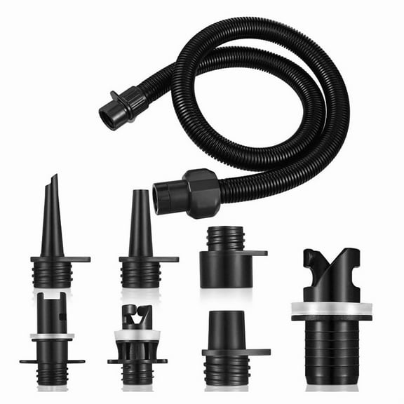 Paddle Board Hose for Inflatable Stand Up Paddle Board, Boat, Tent, Pool, Mat Portable Paddle Board Pump,1 * Paddle Board Hose 7 * Adapter,Black