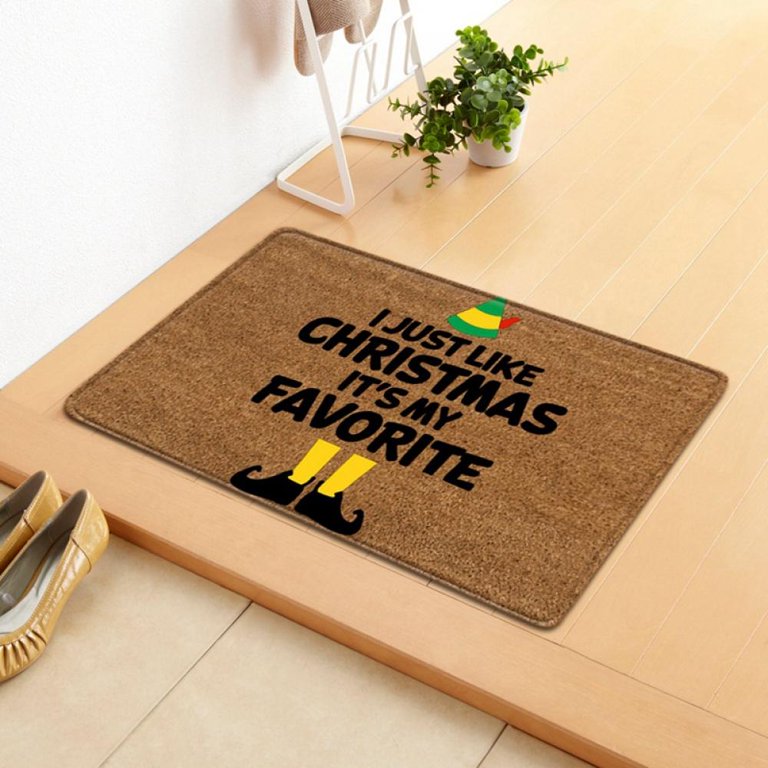 Christmas Door Mats indoor Outdoor Entrance Funny Rug Nonslip