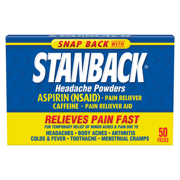 Stanback Headache Powders 50 Each (Pack of 4)
