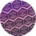 thumbnail image 1 of Ahgly Tapis Rond Lavable en Machine Intérieur Transitionnel Iris Violet, 8 Pieds Rond, 1 of 7