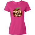 thumbnail image 3 of Inktastic Happy Fall Plaid Pumpkin Women's T-Shirt, 3 of 5