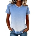thumbnail image 1 of Camisetas de Manga Corta para las Mujeres Camisetas de Cuello Redondo de Color Sólido Camisetas de Manga Corta para las Mujeres, 1 of 5