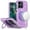 Purple, variant on For Motorola Moto G Stylus 5G 2025 Case, Slim Bling Glitter Sparkly Shimmer Hybrid with Magnetic Ring and 360° Rotational Stand [Compatible with Magsafe] Phone Cover (Gold)