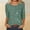 Green, variant on Women's Retro Wave Graphic Tee Crew Neck Short Sleeve Regular Fit Casual Lightweight Summer Top