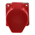 thumbnail image 1 of jinwen Female 4 Pin 3p + E Industrial 380v 32a 3 Phase Straight Panel Connector Red, 1 of 4
