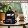 thumbnail image 5 of Eheartsgir Skull Purple Rose Butterfly Mini Backpack with Adjustable Strap Lightweight Small Backpack for Outdoor, Polyester Small Backpack for Women for Travel, 5 of 8