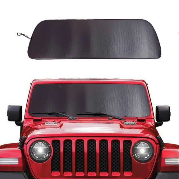 China Windshield Sunshade Cover Automotive Window Shades for Jeep Wrangler, Aluminum