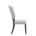 thumbnail image 3 of Bowery Hill Upholstered Dining Side Chair in Weathered Gray Oak (Set of 2), 3 of 4