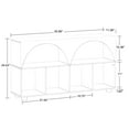 thumbnail image 5 of RiverRidge Kids Curve Appeal 46in Arched Bookcase with Cubby Storage Bookshelves - White, 5 of 5