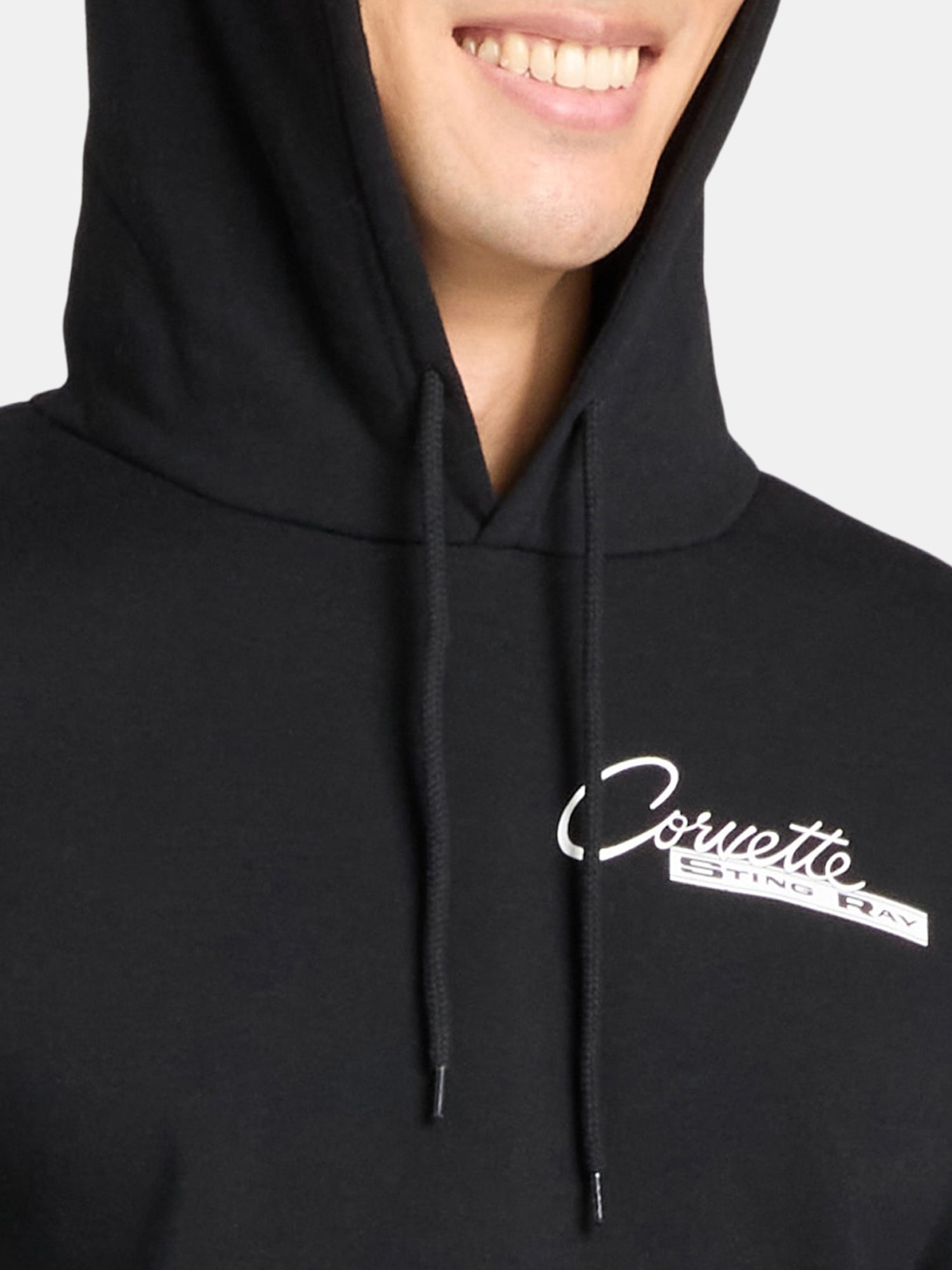 Chevrolet Corvette Men's Graphic Print Hoodie with Long Sleeves, Sizes S-2XL
