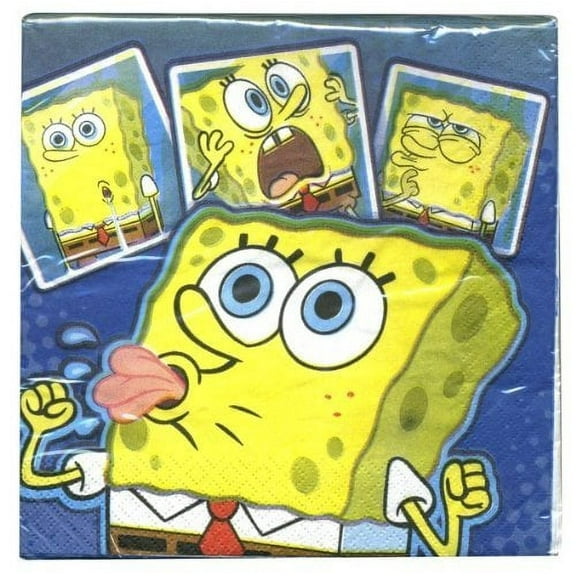 spongebob squarepants lunch napkins - 16 count