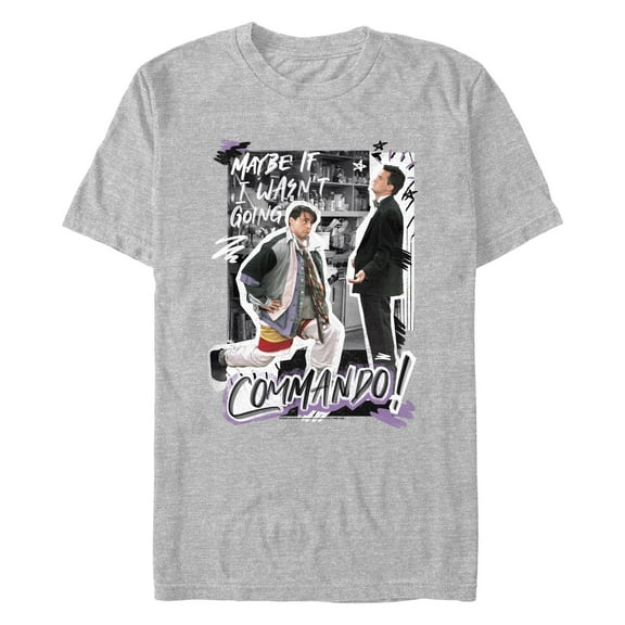 Men's Friends Joey And Chandler Commando Graphic T-Shirt