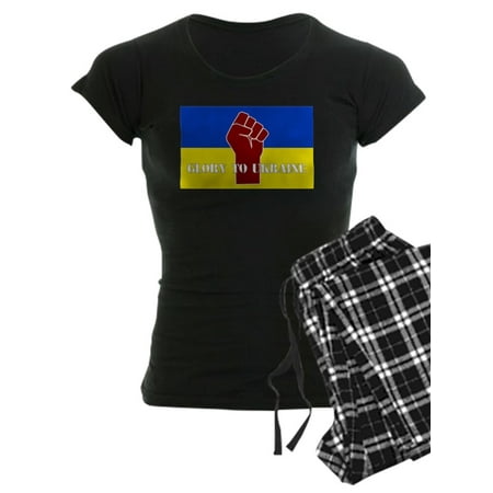 

CafePress - Glory To Ukraine Pajamas - Women s Dark Pajamas
