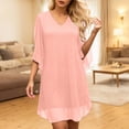 thumbnail image 2 of QHFBli Robe Mini Pailletée pour Femmes Col Montant Manches Cape Cocktail Scintillante Élégante Robes Invité de Mariage Soirée, 2 of 5