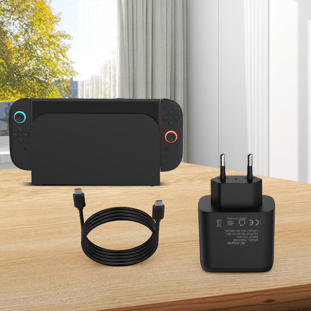 HUISZJ 60W Charger, AC Power Adapter Charger, Console AC Adapter Power Supply with USB C Cable Type C Charger