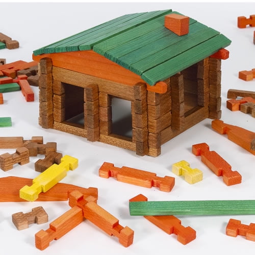 Lincoln Logs Country Meadow Cottage K'nex 137pc Ages 3 for sale online 