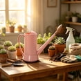 thumbnail image 5 of ZhangC Gallon Plant Watering Can, 9.3 Inch Long Spout Watering Pot with Removable Nozzle, Lightweight Plastic Flower Waterer for Indoor Houseplants, Office and Garden, Rose Gold, 5 of 6